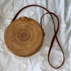 Straw Circle Bag